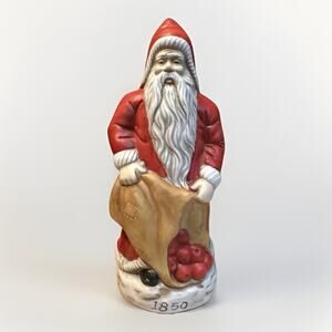 Simson Giftware Old World Santa 1850 Figurine Apples 9” Resin Hand Paint Apples
